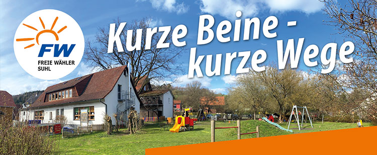 Kommunalwahl 2024: Banner: Kindergarten Wichtshausen